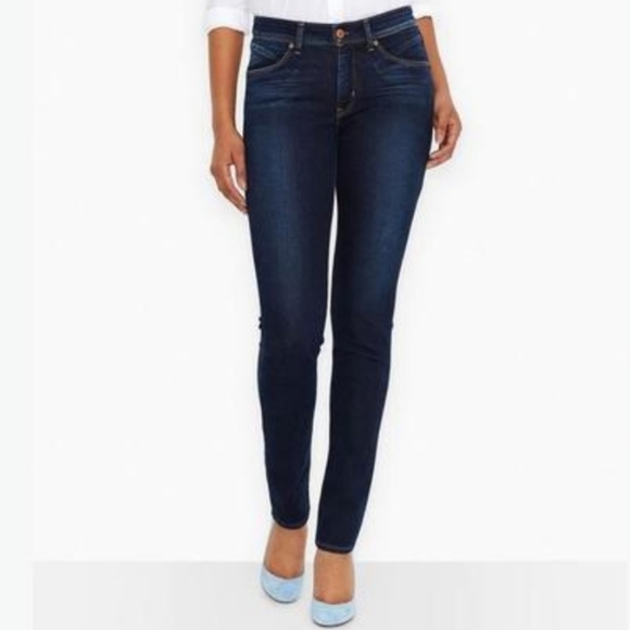 LEVIS Demi Curve straight stretch jeans blue denim - Picture 1 of 6